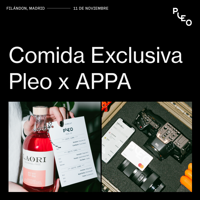 APPA y Pleo celebran una comida para fomentar el intercambio entre producción y finanzas en el sector audiovisual